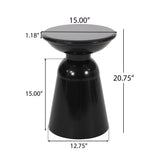 Outdoor Modern Metal End Large Table