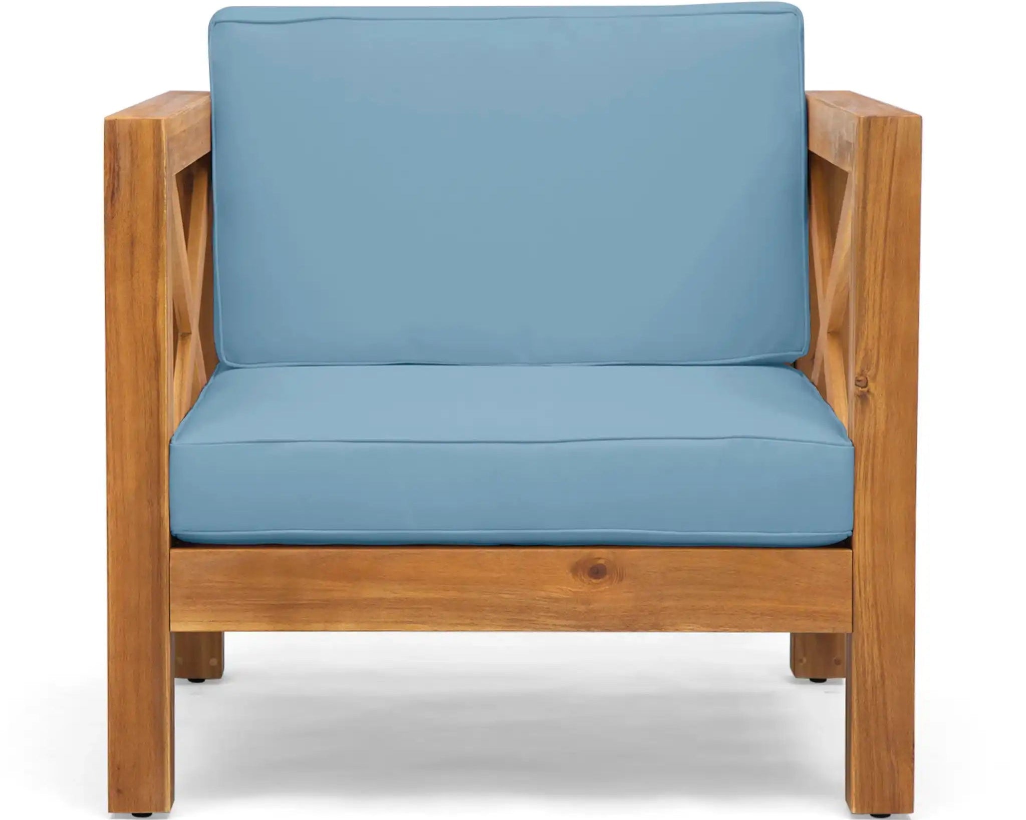 Brava Mid-Century Modern Club Chair With Water Resistant Cushions