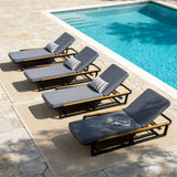 Adjustable 5-Position Outdoor Chaise Lounge
