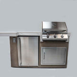 KoKoMo Mini Maui 6' Outdoor Kitchen Island – Compact BBQ Station with Seating