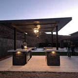 KoKoMo Big Island Sports Bar Outdoor Kitchen Grill – Dual 55” TVs + Built-In BBQ