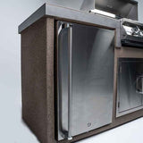 KoKoMo 7' Outdoor Kitchen Island with Grill – Built-In 32” Grill + Fridge