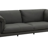 Tadi - Top Grain Leather Sofa - Black