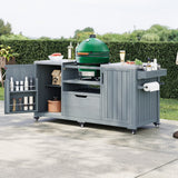 K&K 66.5" Outdoor Kitchen Island for Big Green Egg Grills
