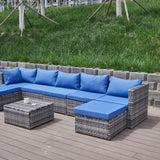 Patio Sofa With Cushions