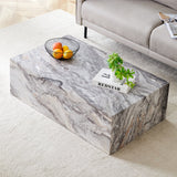 Elegant Grey Stone Pattern Coffee Table
