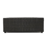 Santa Cruz - 8 Piece Outdoor Sectional Set - Dark Brown
