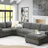 117.5" U-Shaped Sectional Sofa