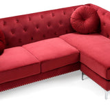 Soft y Micro Suede Sofa Chaise