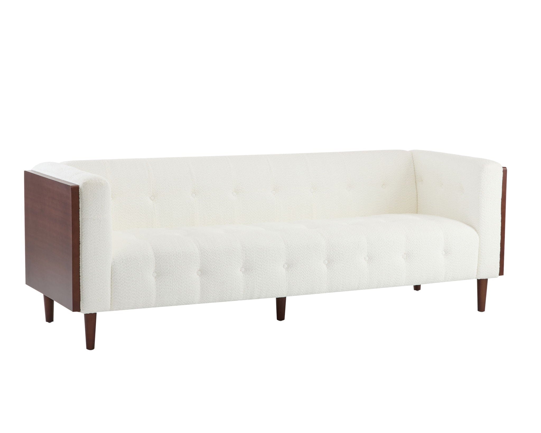 Contemporary 3 Seater Sofa With Tufted Design