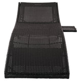 Patio Wicker Chaise Lounge Chairs Set of 2
