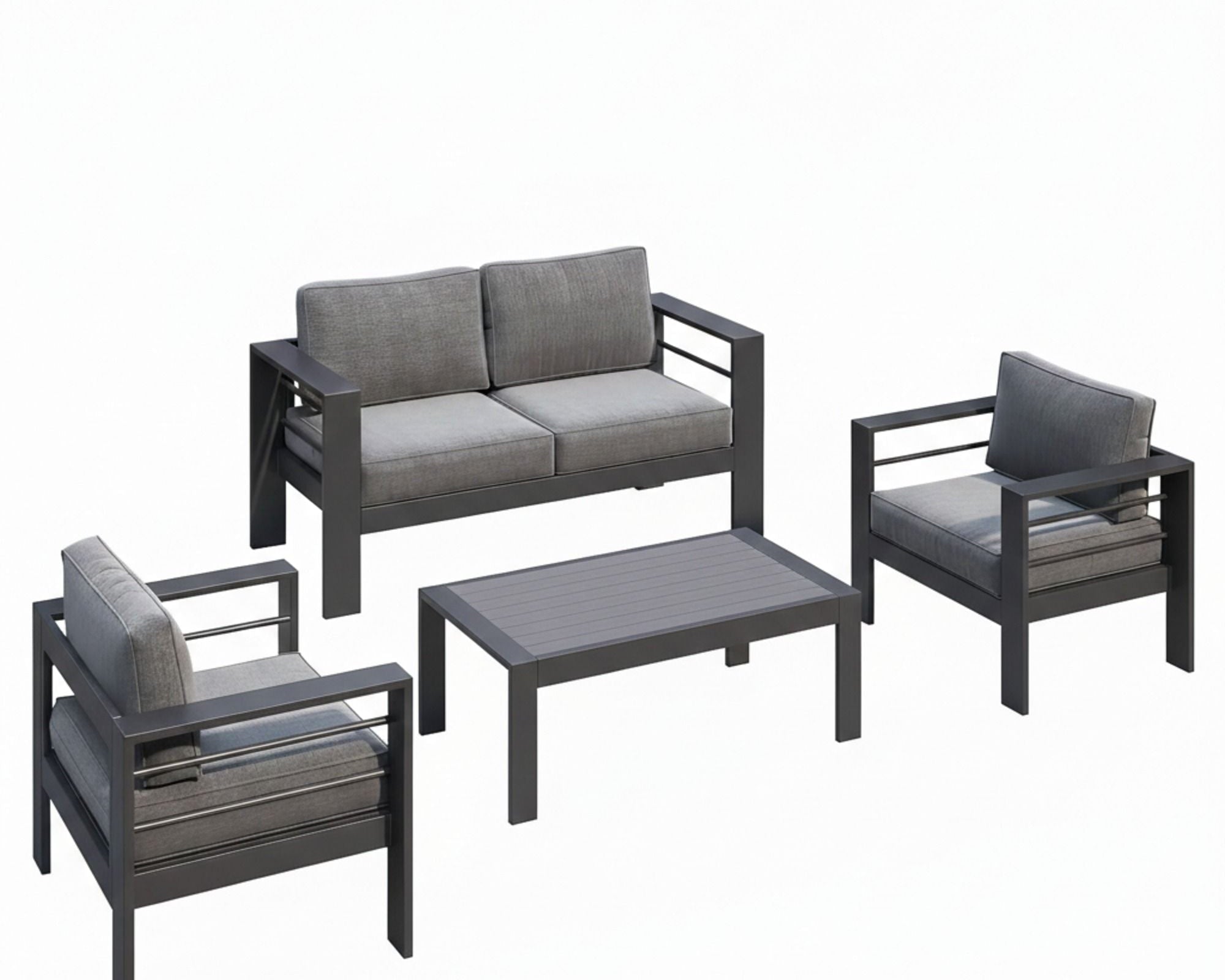 Outdoor Patio Set, All-Weather & Thick Cushions
