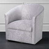 Eden - Swivel Chair With Upholstery And Hardwood Frame