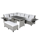 Tomax 5-Piece Outdoor Patio Rattan Sofa Set