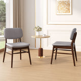 Set of 2 Mid-Century Upholstered Dining Chairs