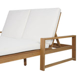 TREXM Outdoor Double Lounge Chair with 5-Position Adjustable Backrest