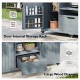 K&K 66.5" Outdoor Kitchen Island for Big Green Egg Grills