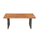 Outdoor Acacia Wood Dining Table with Teak Finish
