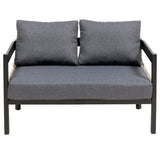 U_Style Multi-Person Outdoor Iron Sofa Set with Table