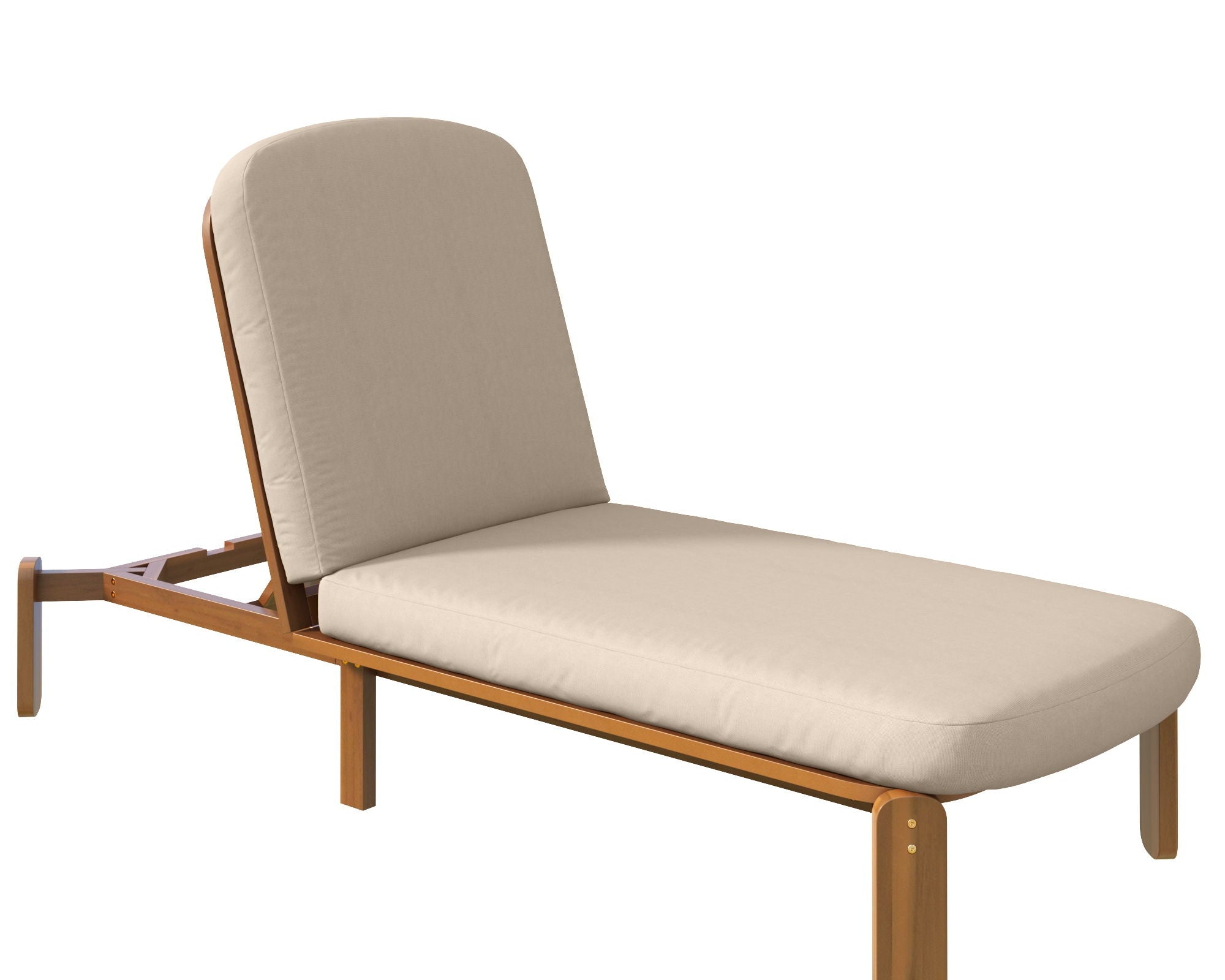 Outdoor Chaise Lounge With Adjustable Backrest
