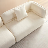 Sectional Sofa With Durable Fabric, Solid Wood Frame, And High Density Sponge Fill