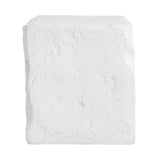 Lyra Outdoor Patio Karst Cave Inspired MGO Side Table White