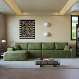 135" Cloud Sectional Couch with L-Shape Chaise - Plush Corduroy
