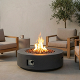 40' Round Outdoor Propane Fire Pit Table