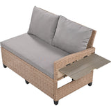 TOMAX 5-Piece Outdoor Patio Rattan Sofa Set