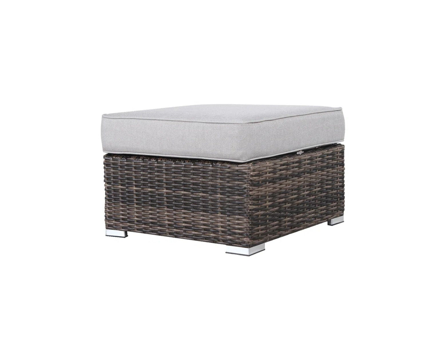 Stylish Outdoor Ottoman With Cushion For Comfort