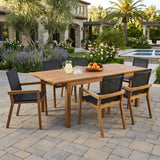 7 Pieces Acacia Wood Outdoor Dining Set