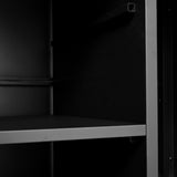 K&K 76.6' Outdoor Grill Cart with Storage Cabinet