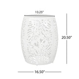 Modern Design Metal End Table, Large