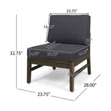 Perla 6-Piece Dark Grey Outdoor Sofa Set
