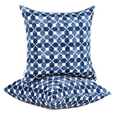 2 Pack Outdoor Throw Pillows, Waterproof & Fade-Resistant Patio Cushions (18x18 Inch)