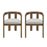 Modern Barrel Dining Chairs (Set of 2)