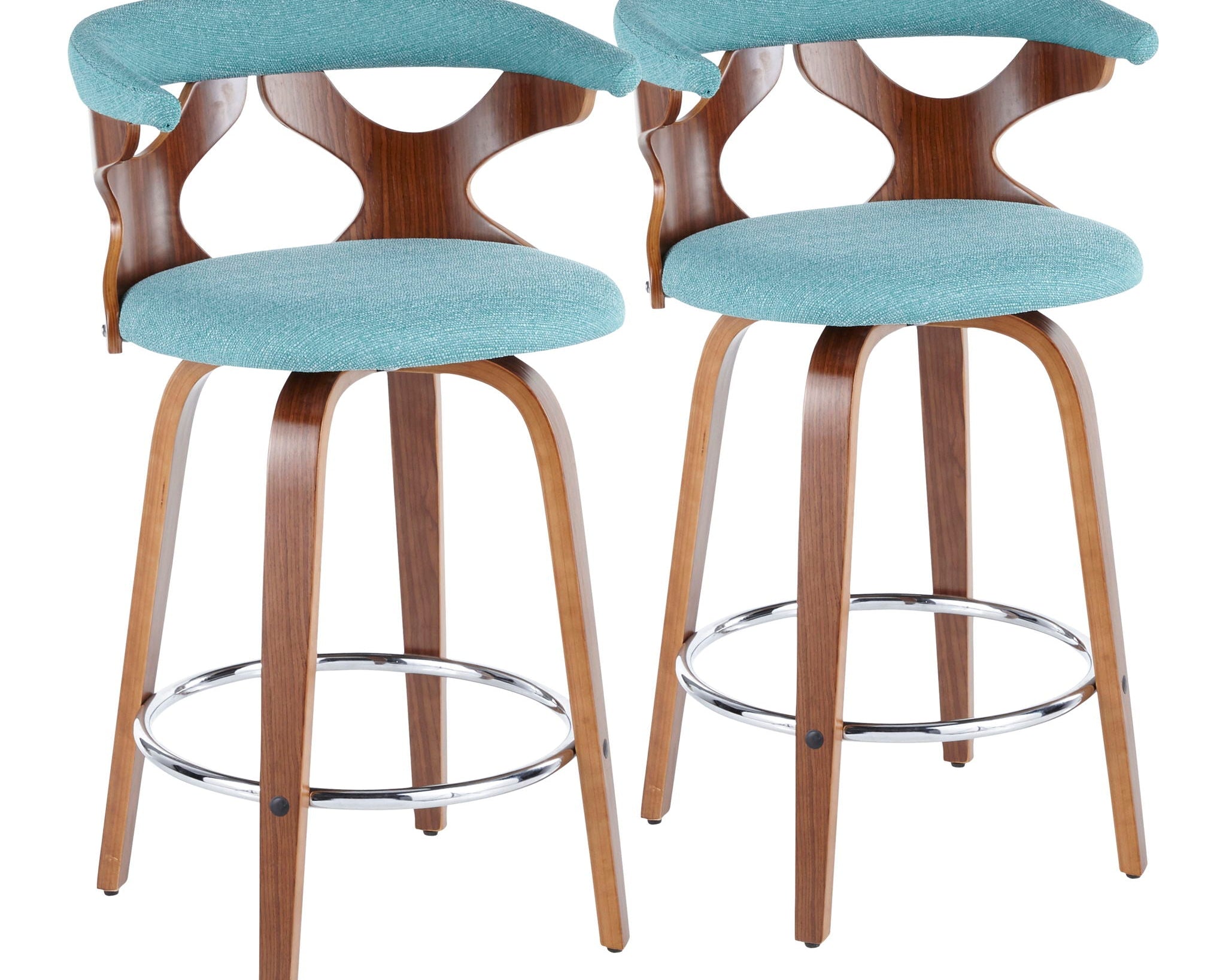 Gardenia - Mid Century Modern Counter Stool (Set of 2)