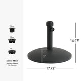 Ander Outdoor 35-pound Round Umbrella Base - Black