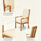 Set of 2 Rubber Wood Dining Chairs