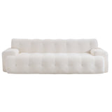 88 in. Cloud 3 Seater Chenille Sofa with Button Tufted Upholstery