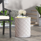 End Table, Outdoor - Antique White