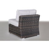 Rattan Sectional Sofa Set with Cushions - Gray, Dark Brown, or Beige