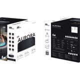 MSPA | AURORA | Urban Series | Inflatable Hot Tub & Spa | Light up the night | Upto 6 Person