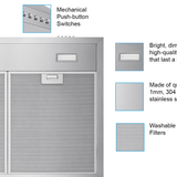 30 Inch 600 CFM Wall Mount Range Hood - VICTORY Classic