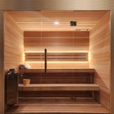 Custom Indoor Sauna Room - 7' x 10' x 8' - Finnish Sauna Builders
