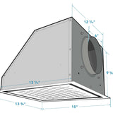 6 Inch Duct Recirculation Ceiling Kit for Range Hoods