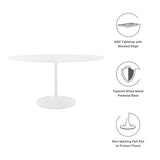Lippa 60" Oval Wood Dining Table by Modway