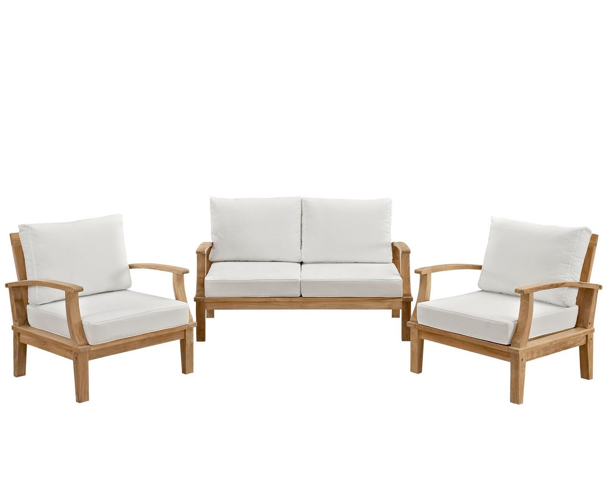 Marina 3 Piece Outdoor Patio Teak Set by Modway
