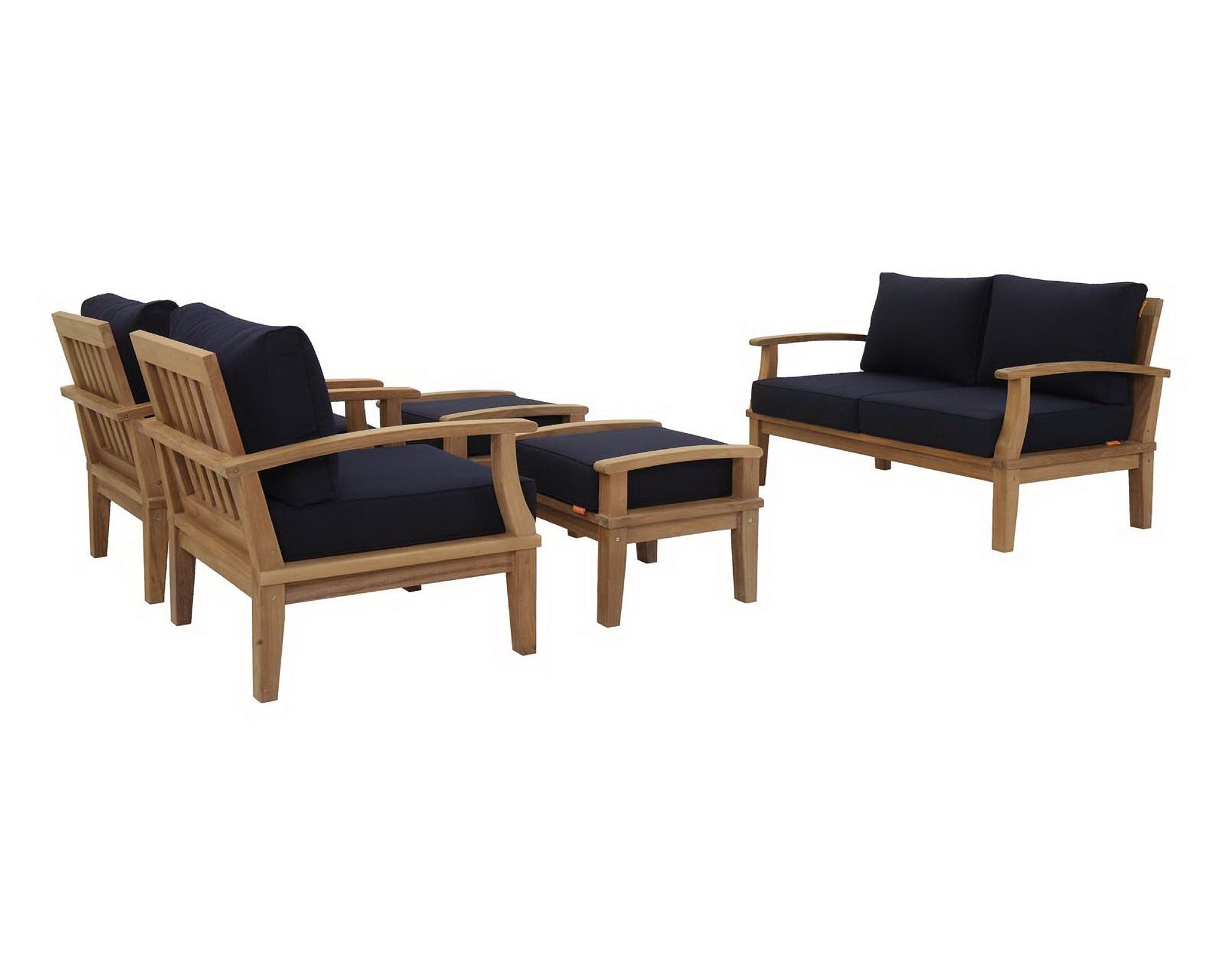 Marina 5 Piece Outdoor Patio Teak Set by Modway