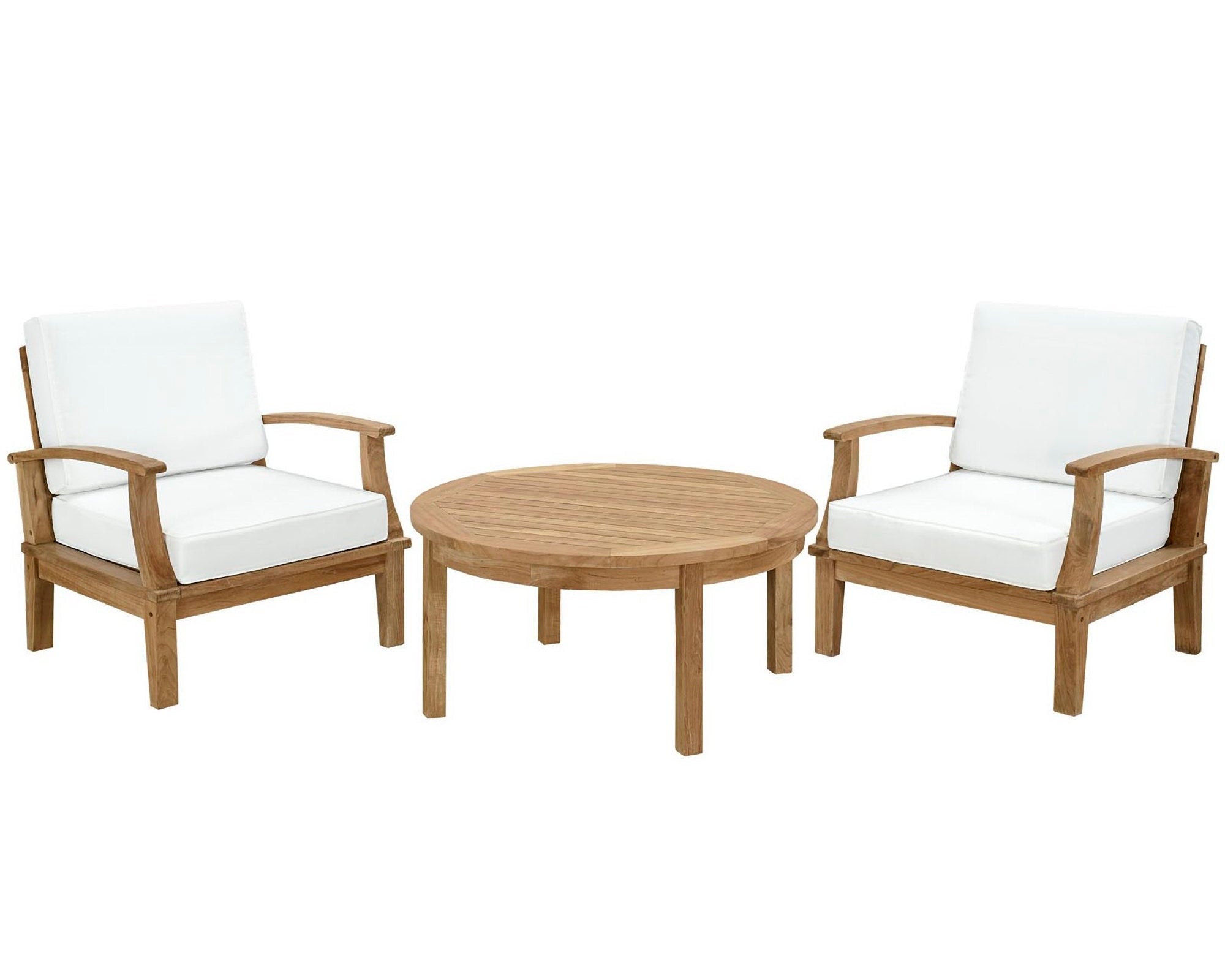 Marina 3 Piece Outdoor Patio Teak Set by Modway